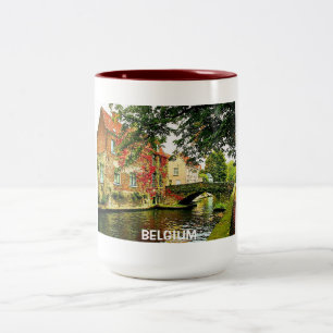 BRÜGGE, BELGIEN ZWEIFARBIGE TASSE