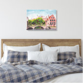 Brügge Bridge by Farida Greenfield Leinwanddruck (Insitu (Schlafzimmer))