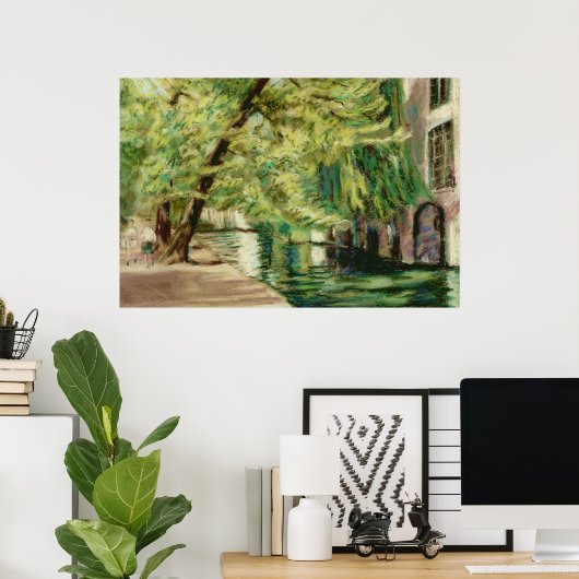 Brügge Canal Poster oder Print (Heimbüro)