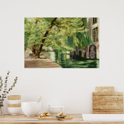 Brügge Canal Poster oder Print (Küche)