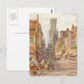 Brügge, der Carrillion-Turm Postkarte (Vorne/Hinten)