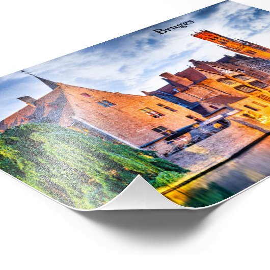 Brügge Fotodruck (Ecke)