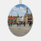 Brügge-Marktplatz-Fotografie Keramikornament (Rechts)