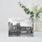 Brugge Medieval Bridge Postcard Postkarte (Stehend Vorderseite)
