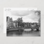 Brugge Medieval Bridge Postcard Postkarte (Vorne/Hinten)