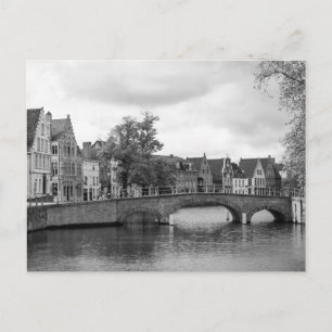 Brugge Medieval Bridge Postcard Postkarte
