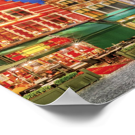 Brügge-Poster mit Grote Markt Poster (Ecke)