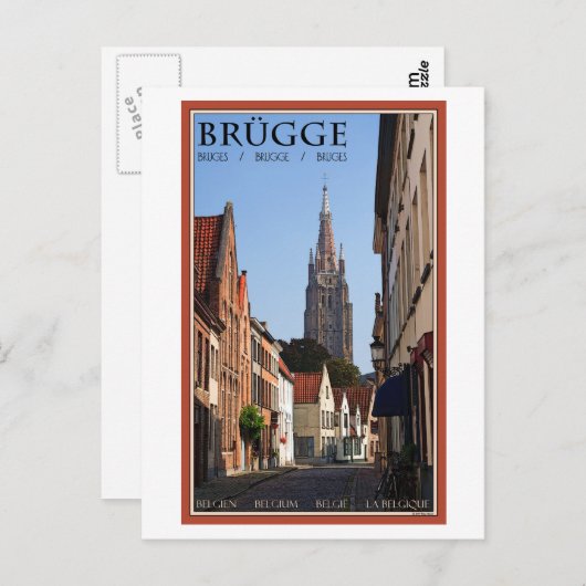 Brugge Postkarte (Vorne/Hinten)