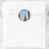 Brugge Runder Aufkleber (Tasche)