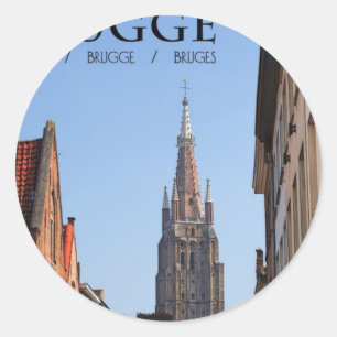 Brügge Runder Aufkleber