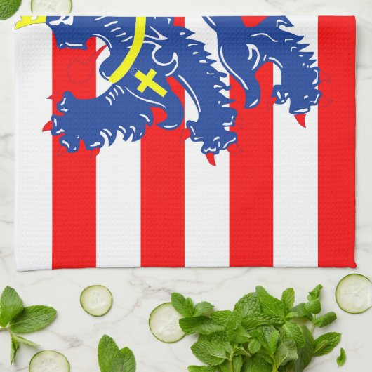 Brügge Stadt Flag Belgien Symbol Geschirrtuch (Gefaltet)