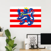 Brügge Stadt Flag Belgien Symbol Poster (Heimbüro)