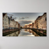 Brugge Sunrise Poster (Vorne)