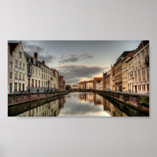 Brugge Sunrise Poster