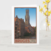 Brugge - The Belfry Karte (Gelbe Blume)