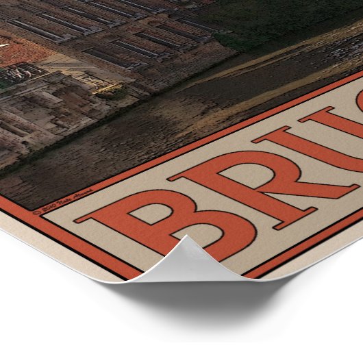 Brugge - The Belfry Poster (Ecke)