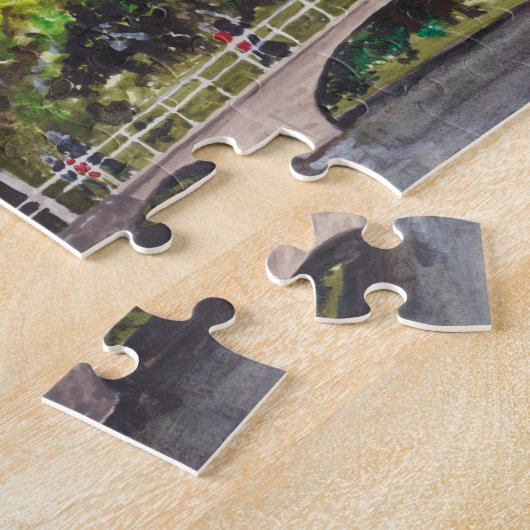 Brügge Wasserfarbenmalerei von Farida Greenfield Puzzle (Seite)