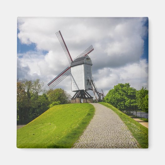 Brugge Windmill Magnet (Vorne)