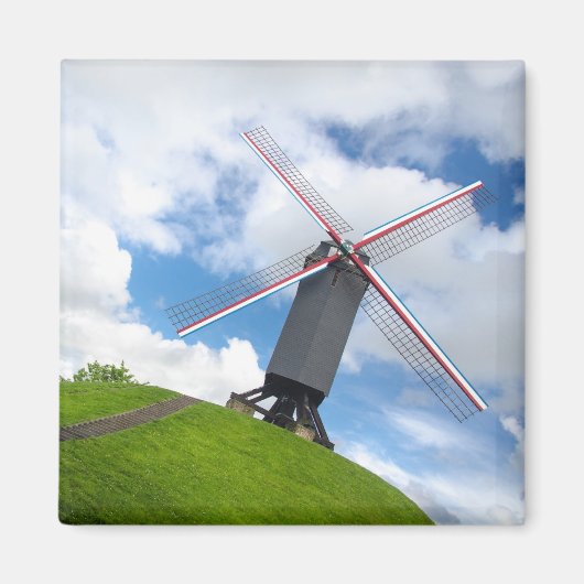 Brugge Windmill Magnet (Vorne)