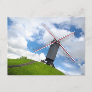 Brugge Windmill Postcard Postkarte