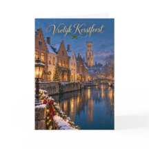 Brügge Winter an der Reie Fröhliche Weihnachten