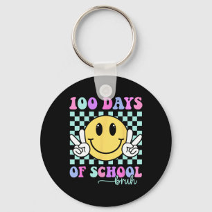 Bruh 100 Days of School Teacher Boys Girls 100th D Schlüsselanhänger