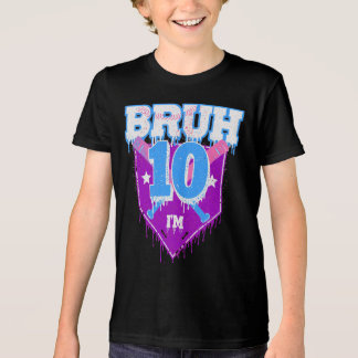 Bruh 1. Geburtstag Baseball Tropfen T-Shirt Tri-Blend Shirt