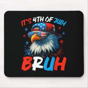 Bruh 4. Juli Jungen Kinder Vierter Juli Weißkopfse Mousepad