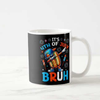Bruh 4. Juli Jungs Kinder Hotdog Funny 4. Kaffeetasse