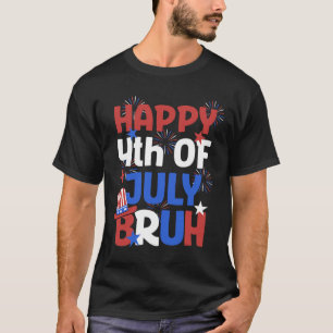 Bruh 4. Juli Teens Jungs Kinder US Flagge 4. J T-Shirt