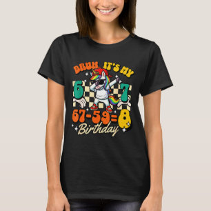 Bruh 67-598 8. Geburtstag Dabbing Einhorn Coole Ki T-Shirt