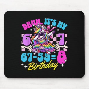 Bruh 67-598 8. Geburtstag Prinzessin Einhorn Mädch Mousepad
