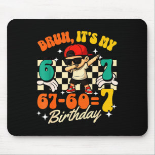 Bruh 67-607 7. Geburtstag Cooler Junge Dabbing-Par Mousepad