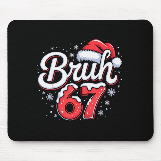Bruh 67 Boys Christmas Pajamas Teens Boys Kids Xma Mousepad (Vorne)