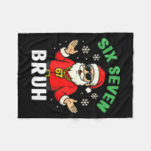 Bruh 67 Christmas Santa Six Seven 6 7 Boys Christm Fleecedecke (Vorderseite (Horizontal))