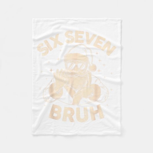 Bruh 67 Christmas Santa Six Seven 6 7 Boys Christm Fleecedecke (Vorderseite)