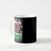 Bruh 67 Christmas Six Seven 6 7 Boys Christmas Paj Kaffeetasse (Vorderseite Links)