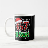 Bruh 67 Christmas Six Seven 6 7 Boys Christmas Paj Kaffeetasse (Links)
