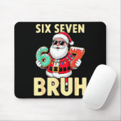 Bruh 67 Christmas Six Seven Meme Santa Boys 6 7 Ch Mousepad (Mit Mouse)