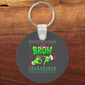 Bruh 67 Christmas Ugly Sweater Six Seven Meme 6 7 Schlüsselanhänger (Vorderseite)