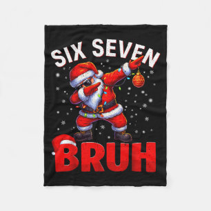 Bruh 67 Dabbing Weihnachtsmann Lustiges Meme Sechs Fleecedecke