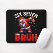 Bruh 67 Dabbing Weihnachtsmann Lustiges Meme Sechs Mousepad (Mit Mouse)