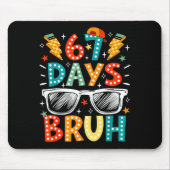 Bruh 67 Days Of School Sungles 67th Day Of School Mousepad (Vorne)