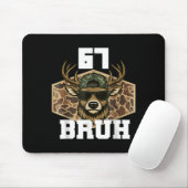 Bruh 67 Deer Funny Deer Hunting Camo Hat Youth Tee Mousepad (Mit Mouse)