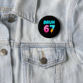 Bruh 67 Drippy Ice Cream Donut Funny Essential Button (Beispiel)