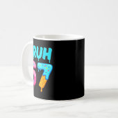 Bruh 67 Drippy Ice Cream Donut Funny Essential Kaffeetasse (Vorderseite Links)