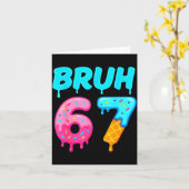 Bruh 67 Drippy Ice Cream Donut Funny Essential Karte (Gelbe Blume)