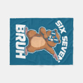 Bruh 67 Funny Groundhog 6-7 Meme Pyjamas Boys Girl Fleecedecke (Vorderseite (Horizontal))