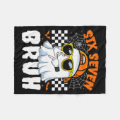 Bruh 67 Halloween Funny Six Seven Meme Brainrot Gh Fleecedecke (Vorderseite (Horizontal))