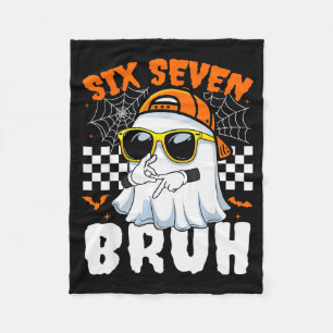 Bruh 67 Halloween Lustig Sechs Sieben Meme Brainro Fleecedecke